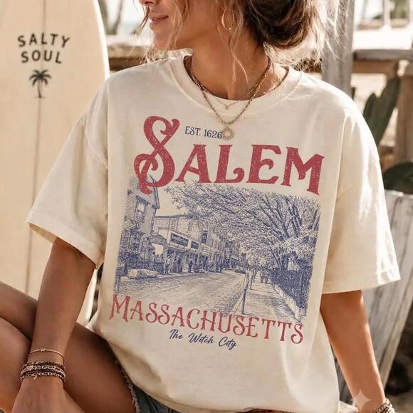 Other - S The Witch City Salem Massachusetts Shirt, Salem Massachusetts